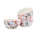Bico Christmas Soldier Ceramic Holiday Cereal Bowls Set of 4, 26oz, for Pasta, Salad, Cereal, Soup & Microwave & Dishwasher Safe, Scratch Resistant