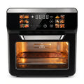 Bluebow 12QT Air Fryer Toaster Oven, 12-in-1 Multi-functional Color Touchscreen with Easy-view Windows, Less Oil Healthy Cooking for Home Kitchen Use