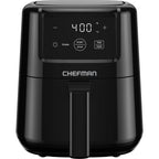 Chefman 2 Qt Compact Air Fryer w/ Digital Display and Shake Reminder - Black