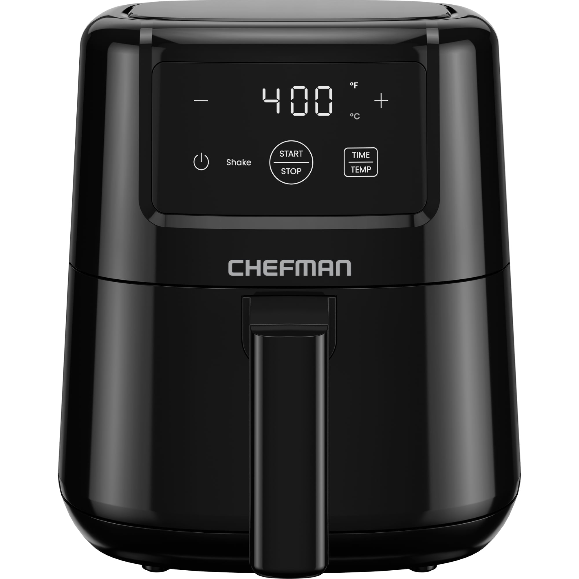 Chefman 2 Qt Compact Air Fryer w/ Digital Display and Shake Reminder - Black