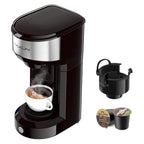 Pastry Reside 2 in 1 Single Serve Coffee Maker for K-Cup Pod & Ground Coffee,Capsule Coffee Machine 6-14oz,Fast Brewing,Compact Small Coffee Brewer for Home Office Travel Dorm RV - Single Serve Coffee Maker