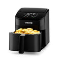 DEIME Air Fryer 4 Qt, Small Airfryer Digital Space Saving Compact, Bake, Reheat, Roasts for Quick Easy Meals, Mini Compact & Quiet, Nonstick & Dishwasher Safe Basket (Black)