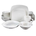 Gibson Hagen 30 Piece Porcelain Dinnerware White Set