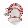 Gibson Home Orleans 12 Piece Ceramic Dinnerware Set