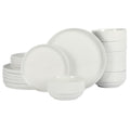 Gibson Home Modern Dining Kitchen Dinner Dishes - Rothenberg Porcelain 18 Piece Set, Service for 6