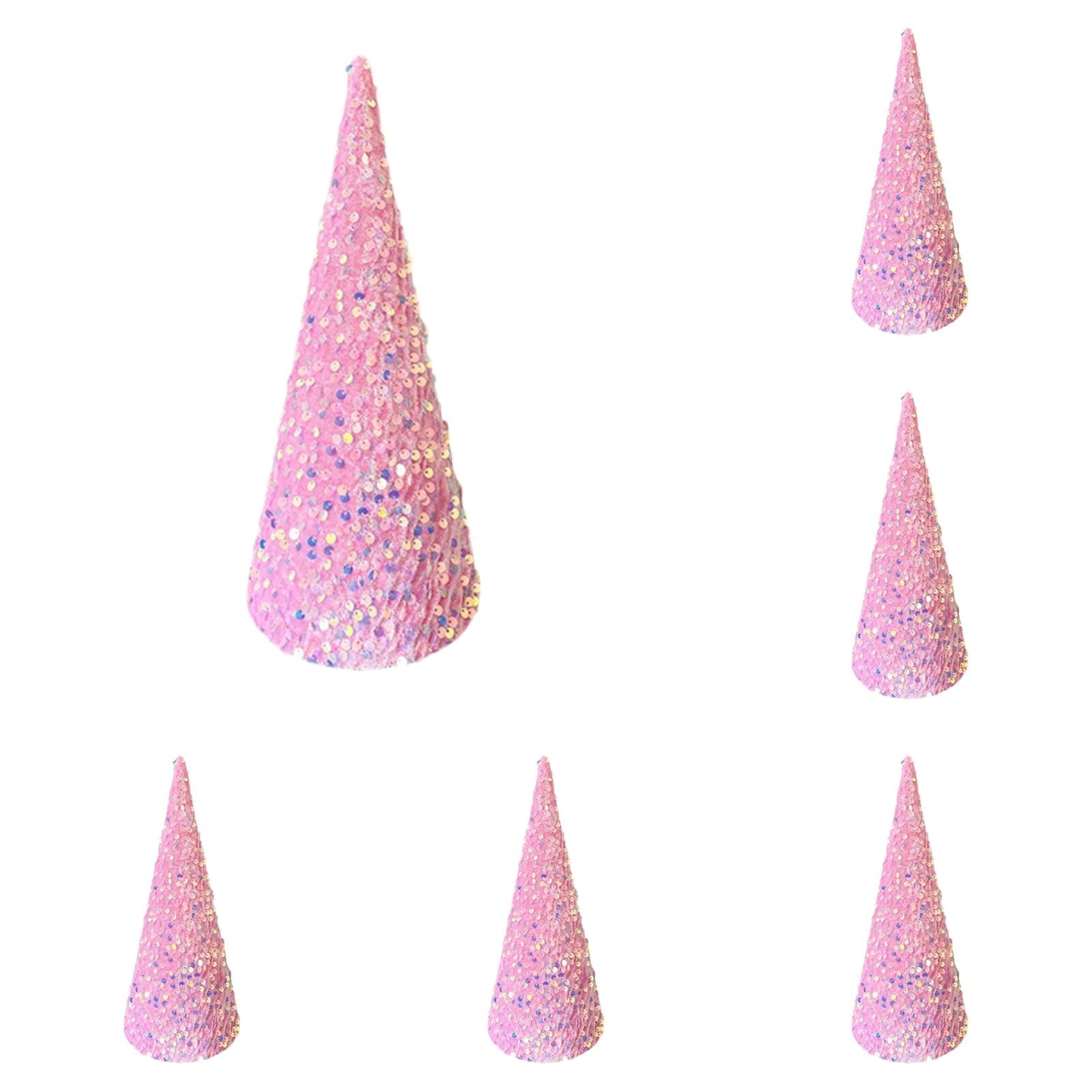 Pastry Reside Cone Tree Decorations,Velvet Sequin Christmas Trees Set for Tabletop Centerpiece, Holiday Tiered Tray Farmhouse Decor for Home, Entryway, Kitchen, Shelf, Party & Seasonal Displays - Kitchenware