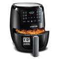 Gourmia 4 Qt Air Fryer, 12 Presets, Digital Display, FryForce 360°, Compact, Black