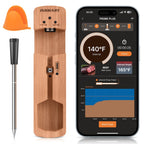 INSMART Wireless Smart Meat Thermometer,330FT Bluetooth Range,100% Waterproof,Precision Cooking Grilling,Multi Sensors,for BBQ,Oven,Grill,Kitchen,Smoker, Rotisserie Turkey Beef/iOS & Android App