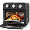 Plum Chef 13-Quart Air Fryer Toaster Oven Combo, Compact 5-in-1 Countertop Convection Oven with 2-Layer Cooking, 1300W Oil-Less Healthy Cooker, Classic Black