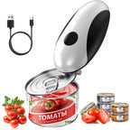 Rechargeable Electric Can Opener - Smooth Edge, One-Touch Automatic Can Opener for Seniors & Arthritis, Type-C Fast Charge, Compact Portable Can Openers, Portable Kitchen Gadgets Fits Most Can Sizes