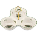 Spode Christmas Tree 3 Section Server with Tree Handle - Divided Serving Tray for Nuts, Candies, Condiments, Holiday Treats - Festive Earthenware Tableware for Seasonal Entertaining & Hosting