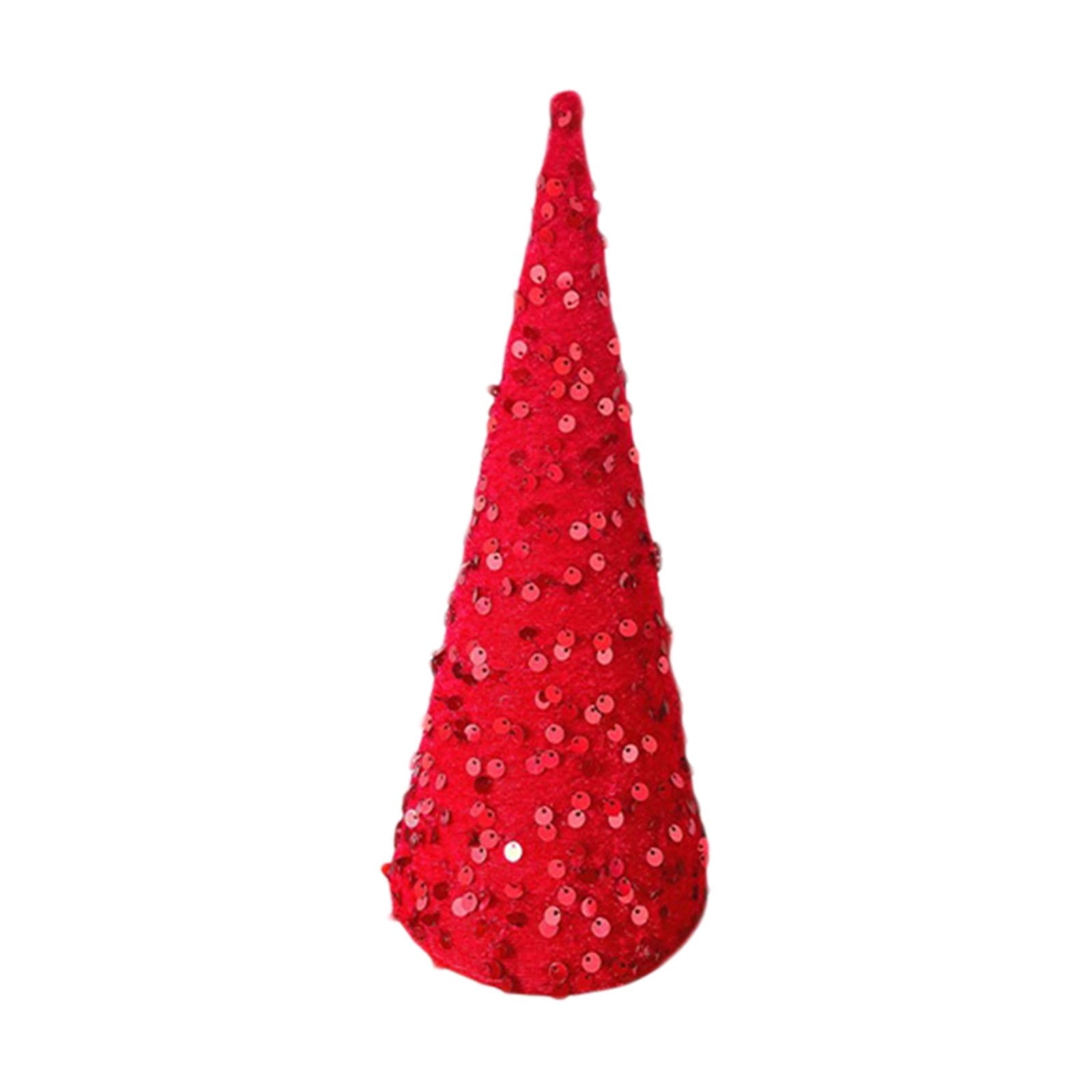 Glitter Cone Tree Decorations,Velvet Sequin Christmas Trees Set for Tabletop Centerpiece, Holiday Tiered Tray Farmhouse Decor for Home, Entryway, Kitchen, Shelf, Party & Seasonal Displays