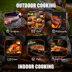 INSMART Wireless Smart Meat Thermometer,330FT Bluetooth Range,100% Waterproof,Precision Cooking Grilling,Multi Sensors,for BBQ,Oven,Grill,Kitchen,Smoker, Rotisserie Turkey Beef/iOS & Android App