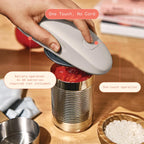 Beautiful Hands-Free Battery Operated Electric Can Opener, Porcini Taupe by Drew Barrymore