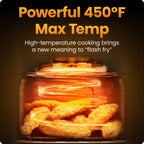 Chefman TurboFry 3-in-1 Air Fryer, 450°F Max Temp with 3.5 Qt. Nonstick Basket – Black