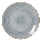 Gibson Home Stonebury 16 Piece Plates and Bowls Assorted Color Dishes - Handpainted Stoneware Dinnerware Set - Service for 4