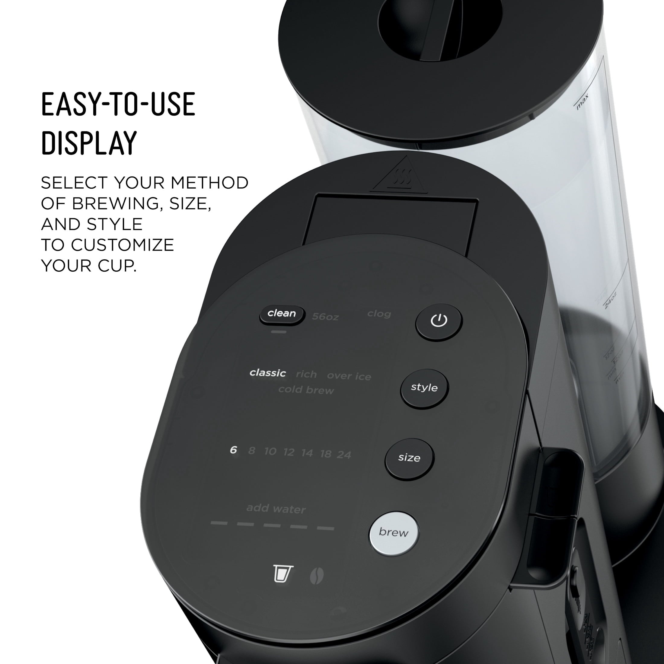 Ninja Pods & Grounds Hot & Iced Single-Serve Coffee Maker, K-Cup Pod Compatible, Rapid Cold Brew, PB045, Black