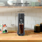 Ninja Pods & Grounds Hot & Iced Single-Serve Coffee Maker, K-Cup Pod Compatible, Rapid Cold Brew, PB045, Black