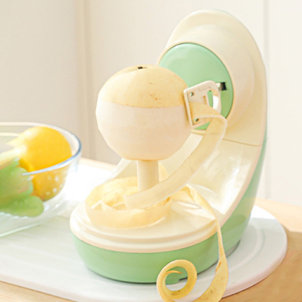 FHBVT Automatic Electric Fruit Peeler Rechargeable Vegetable Skin Remover USB Charging Waterproof Kitchen Tool Apple Potato Cutter Smart Peeling Machine For Home Cooking Food Preparation