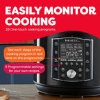 Instant Pot Pro 6-Quart Electric Pressure Cooker, 10-in-1 Slow Cooker, Rice/Grain Cooker, Steamer, Sauté, Sous Vide, Yogurt Maker, Sterilizer and Warmer