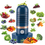 Pure pod Produce Cleaner - Portable Fruit and Vegetable Washing Machine, IPX7 Waterproof Cordless Device for Berries&Meat,OH-ion Food Purifier for Deep Cleaning ,Stainless steel electrode