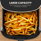 EDX Air Fryer,6 Qt Compact & Large with 400F for Crispy, Electric Multifunctional Cooker with Digital LED, Beige