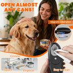 Rechargeable Electric Can Opener - Smooth Edge, One-Touch Automatic Can Opener for Seniors & Arthritis, Type-C Fast Charge, Compact Portable Can Openers, Portable Kitchen Gadgets Fits Most Can Sizes