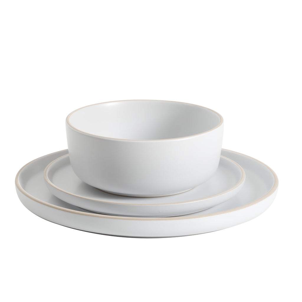Gibson Home Everyday Essential White Dinnerware Set, 12-Piece Set
