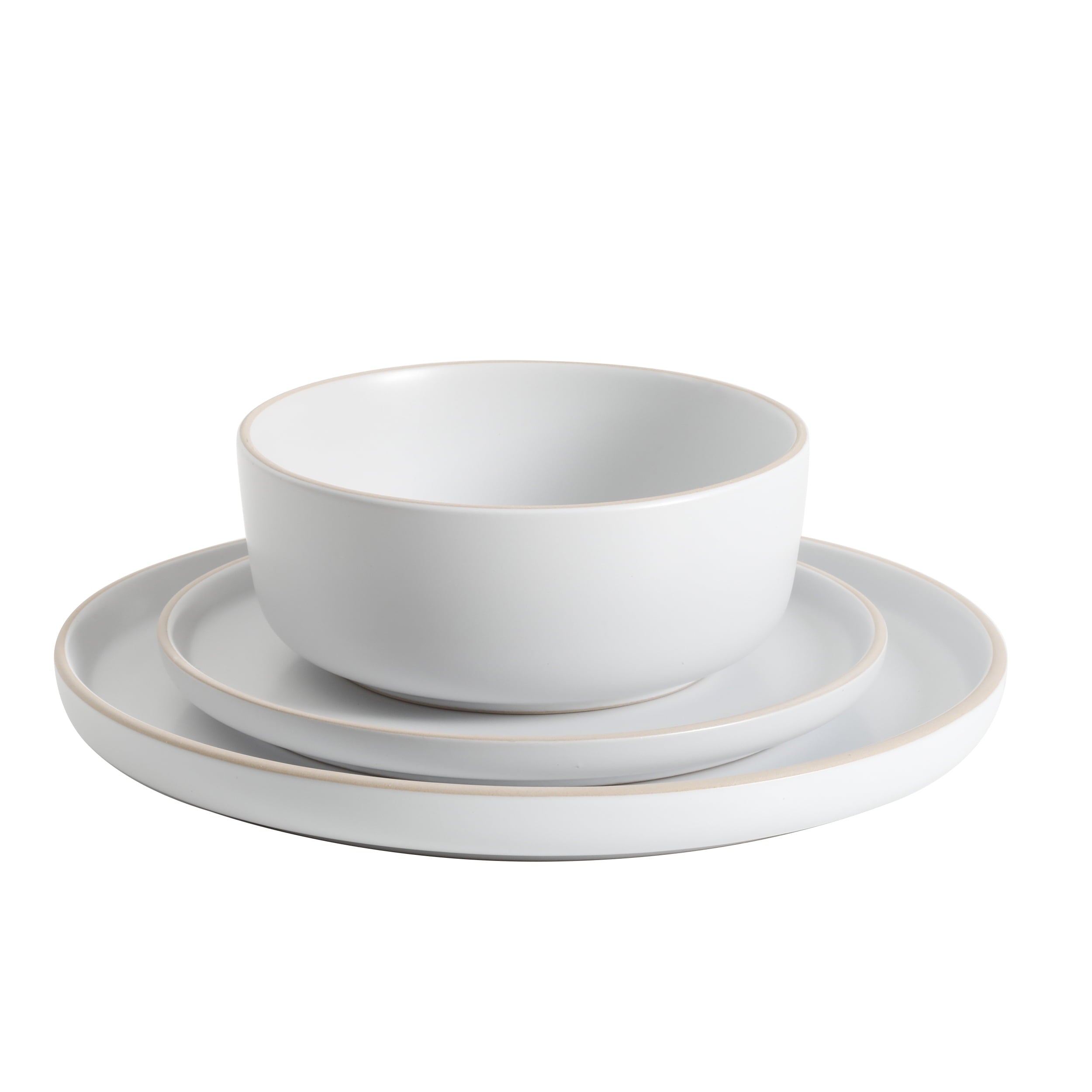 Gibson Home Everyday Essential White Dinnerware Set, 12-Piece Set