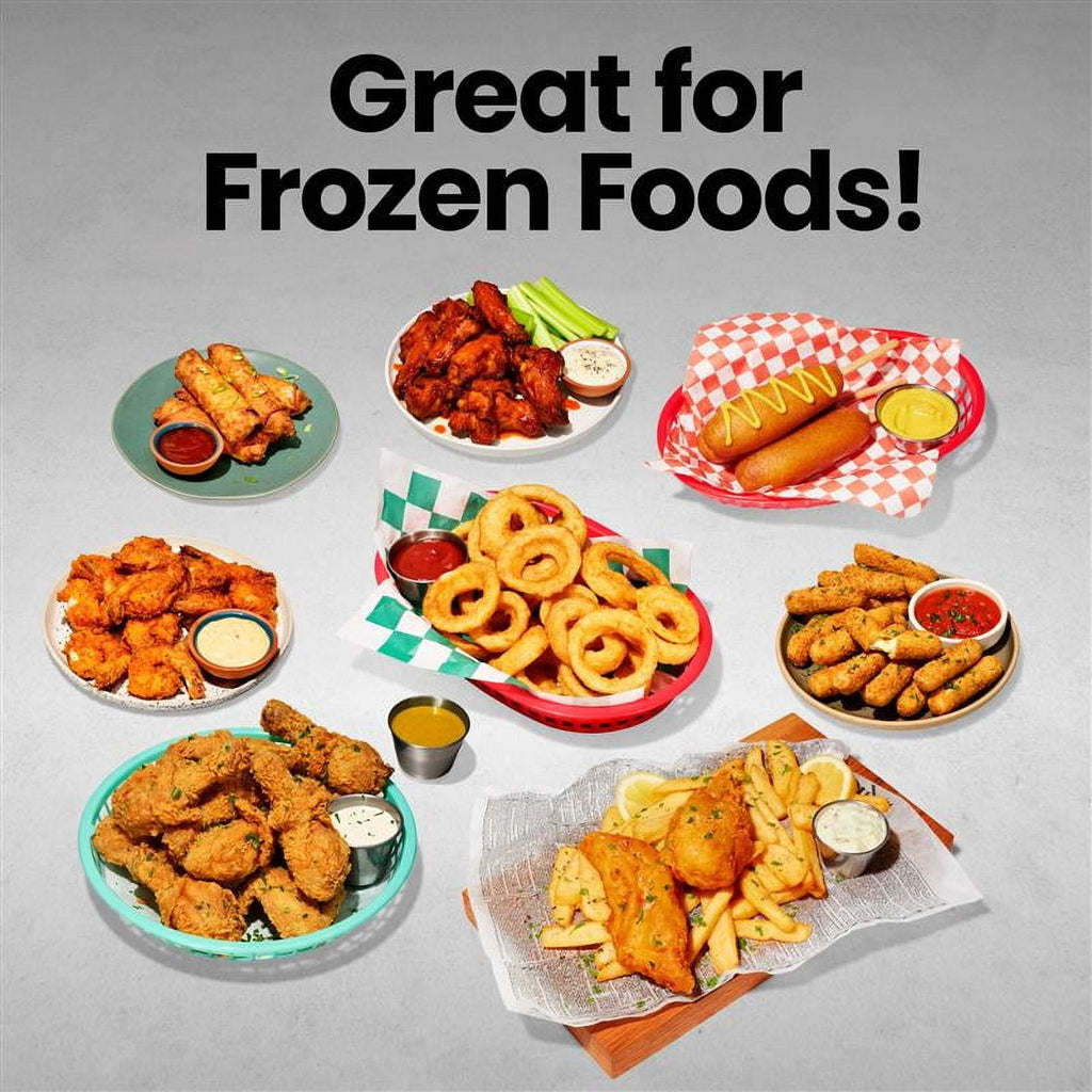 Chefman 6 Qt Compact Digital Touch Air Fryer w/ Hi-Fry & Shake Reminder - Black