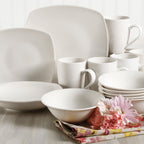 Gibson Hagen 30 Piece Porcelain Dinnerware White Set