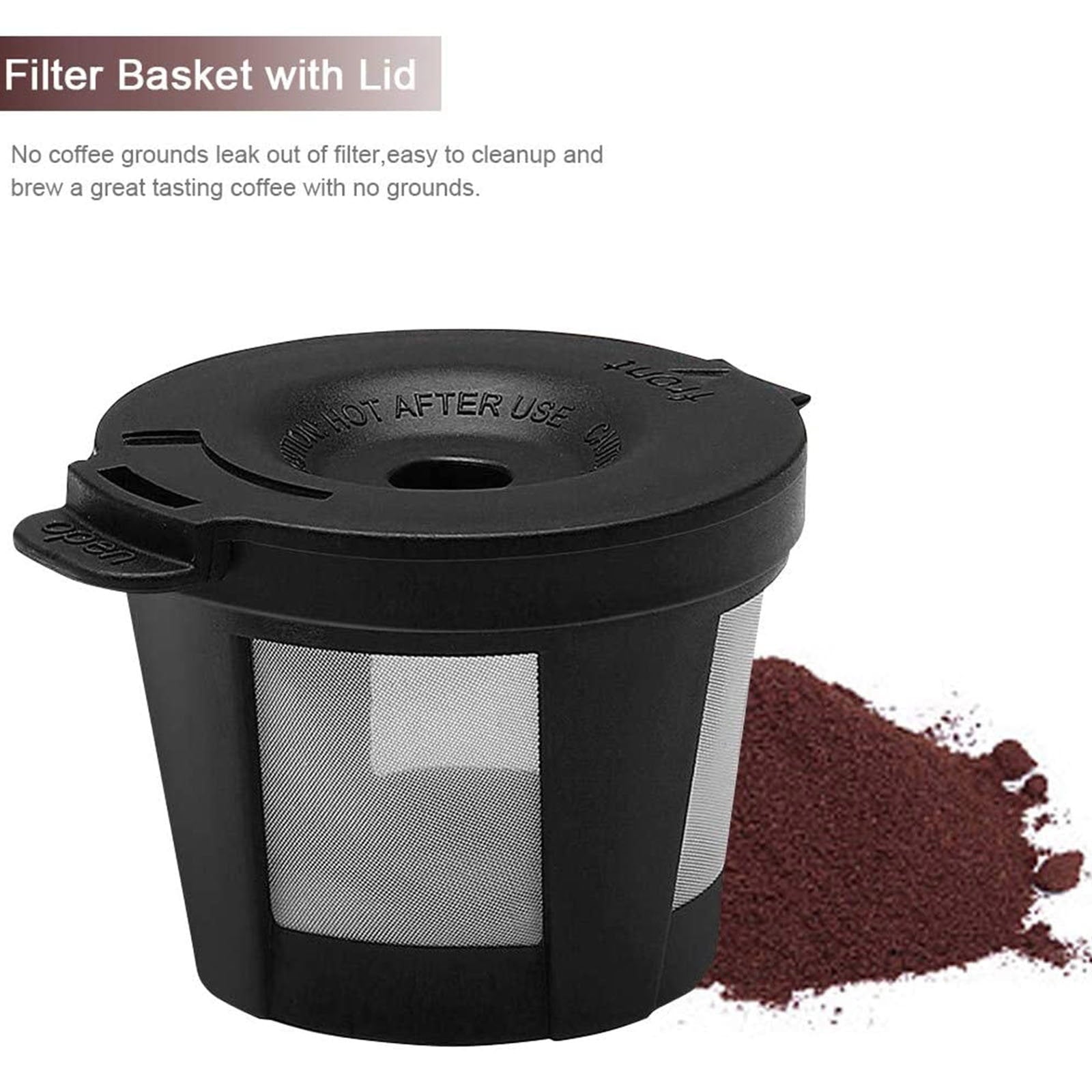 2 in 1 Single Serve Coffee Maker for K-Cup Pod & Ground Coffee,Capsule Coffee Machine 6-14oz,Fast Brewing,Compact Small Coffee Brewer for Home Office Travel Dorm RV