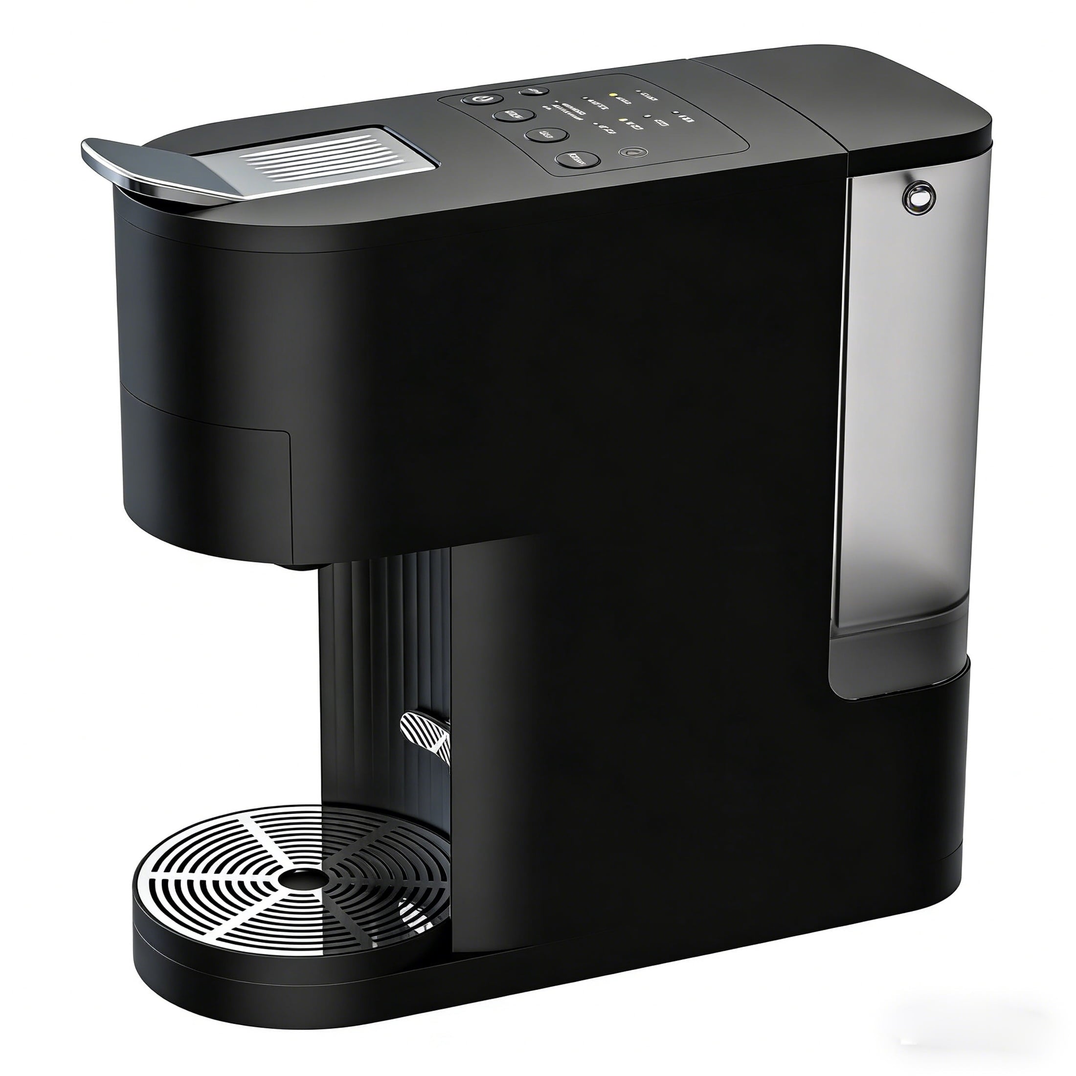 Sanerto Single Serve Coffee Maker Compatible with K Cup Capsules & Grounds,6-12oz Cup Size,1000W 120V, Black