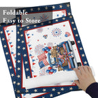 Table Placemats Set of 4,250th Anniversary Retro Truck Non-Slip Kitchen Dining Tables Place Mat,Independence Day Patriotic Washable Table Mats for Home Dinner Holiday Party Banquet
