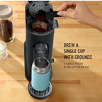 Ninja Pods & Grounds Hot & Iced Single-Serve Coffee Maker, K-Cup Pod Compatible, Rapid Cold Brew, PB045, Black