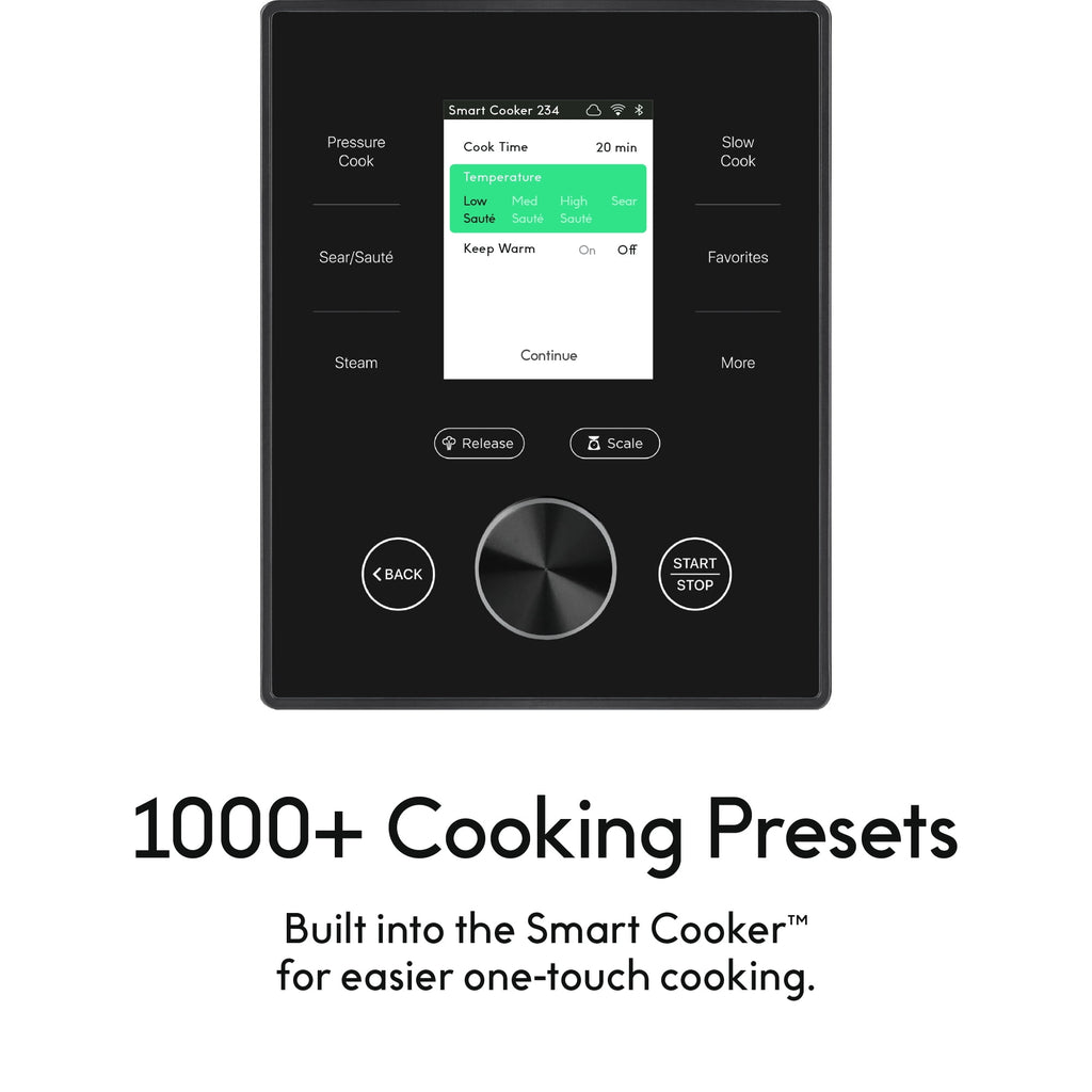 CHEF iQ Multi-Function Smart Cooker w/ 10 Functions and Built-in Scale - Black