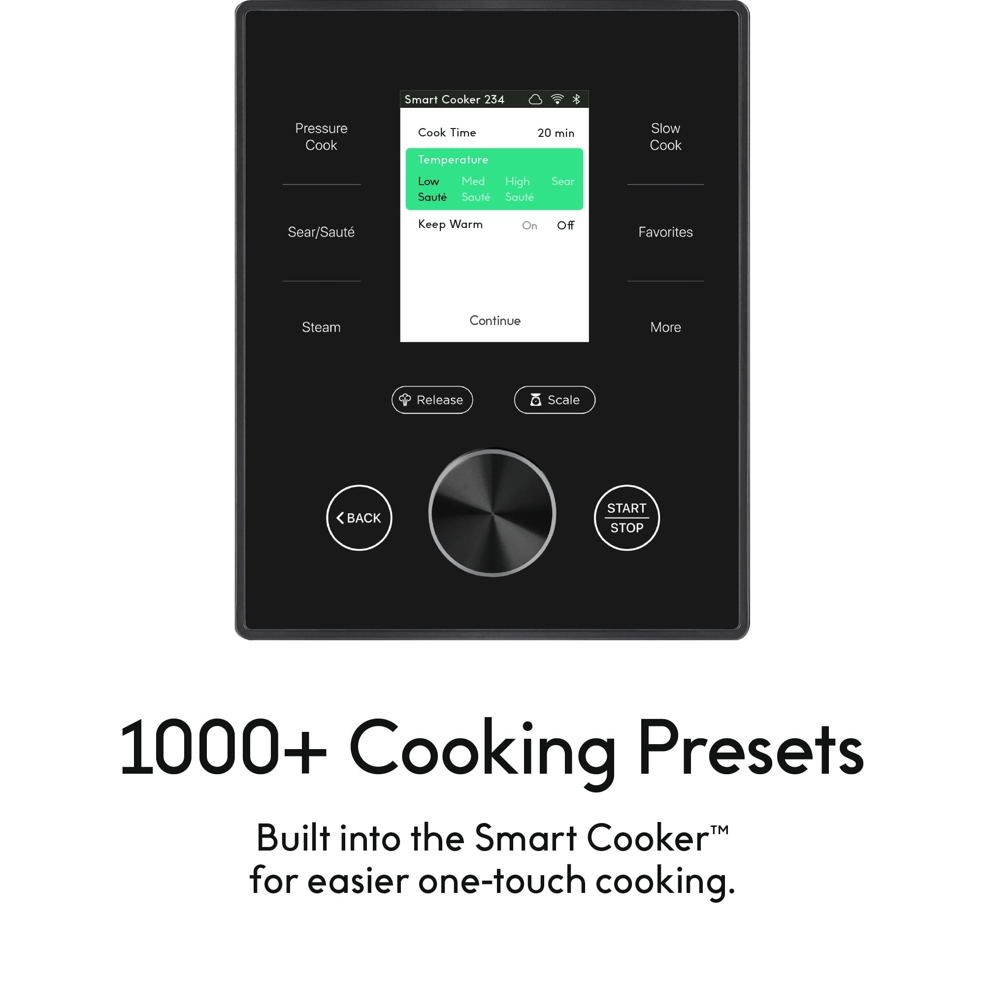 CHEF iQ Multi-Function Smart Cooker w/ 10 Functions and Built-in Scale - Black