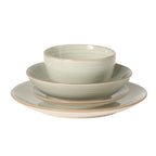 Gibson Home Stonebury 16 Piece Plates and Bowls Assorted Color Dishes - Handpainted Stoneware Dinnerware Set - Service for 4