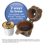 Hamilton Beach FlexBrew Sinlge Serve Coffee Maker, K Cup Pod Compatible & Grounds, 14 oz. Reservoir, Black