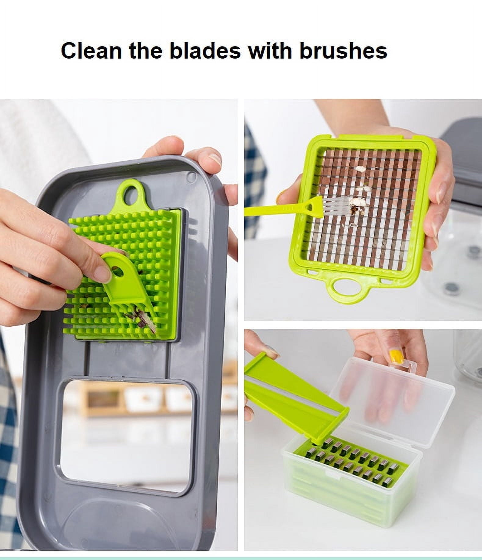 22-in-1 Vegetable Slicer Cutter Machine with Colander Basket, Multifunctional Durable Chopper for Fruits, Garlic, Zoodles, Cheese, Salad Prep, Easy-to-Clean Kitchen Gadget, High-Quality BPA-Free