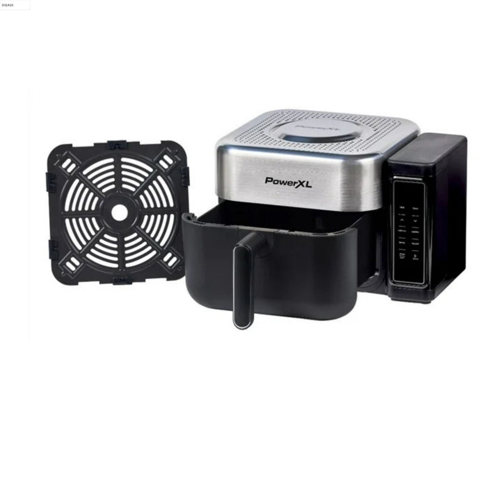PowerXL 6.3 Quart AirMax Air Fryer Oven with Four Presets and Compact Two-Tier Design, 450F Maximum Temperature, No Preheat Needed