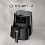 Chefman 2 Qt Compact Air Fryer w/ Digital Display and Shake Reminder - Black