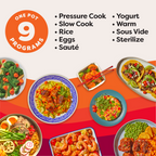 Instant Pot 6Qt Duo Plus 9-in-1 Multicooker, Pressure Cooker, Slow Cook, Rice Maker, Steamer, Sauté, Yogurt, Warmer & Sterilizer, Stainless Steel, 6 Quarts
