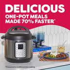 Instant Pot 6Qt Duo Plus 9-in-1 Multicooker, Pressure Cooker, Slow Cook, Rice Maker, Steamer, Sauté, Yogurt, Warmer & Sterilizer, Stainless Steel, 6 Quarts
