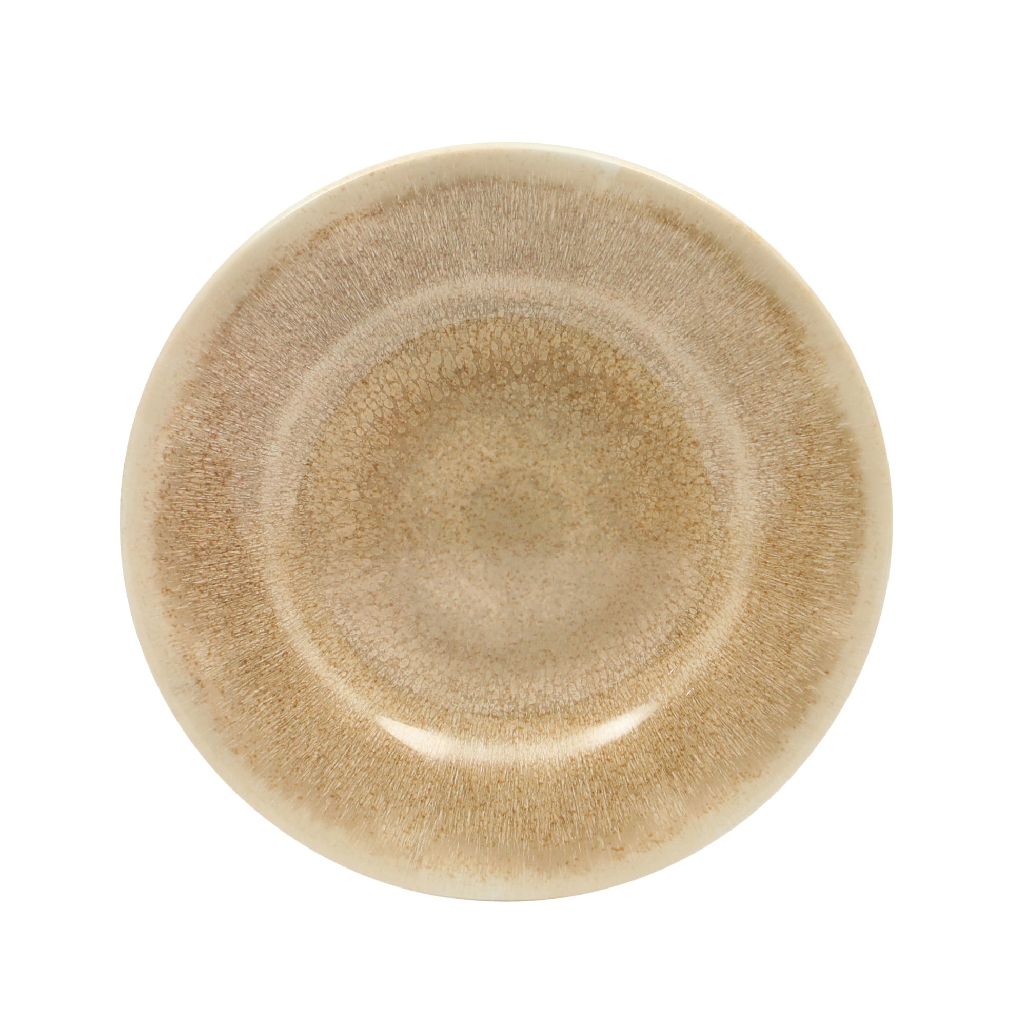Gibson Home Casper Court 16-Piece Melamine Dinnerware Set – Reactive Glaze Look - Service for - Beige