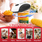 YARRAMATE Electric Can Opener, One-Touch Rechargeable Automatic Can Opener Fits All Cans Sizes-Smooth Edge for Kitchen with Storage Bag Portable for Travel