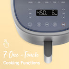 COSORI Smart Air Fryer, Lite 4-Quart Compact 7-in-1 Oven, Preheat and Keep Warm, Voice Control, Dishwasher-Safe, Light Gray